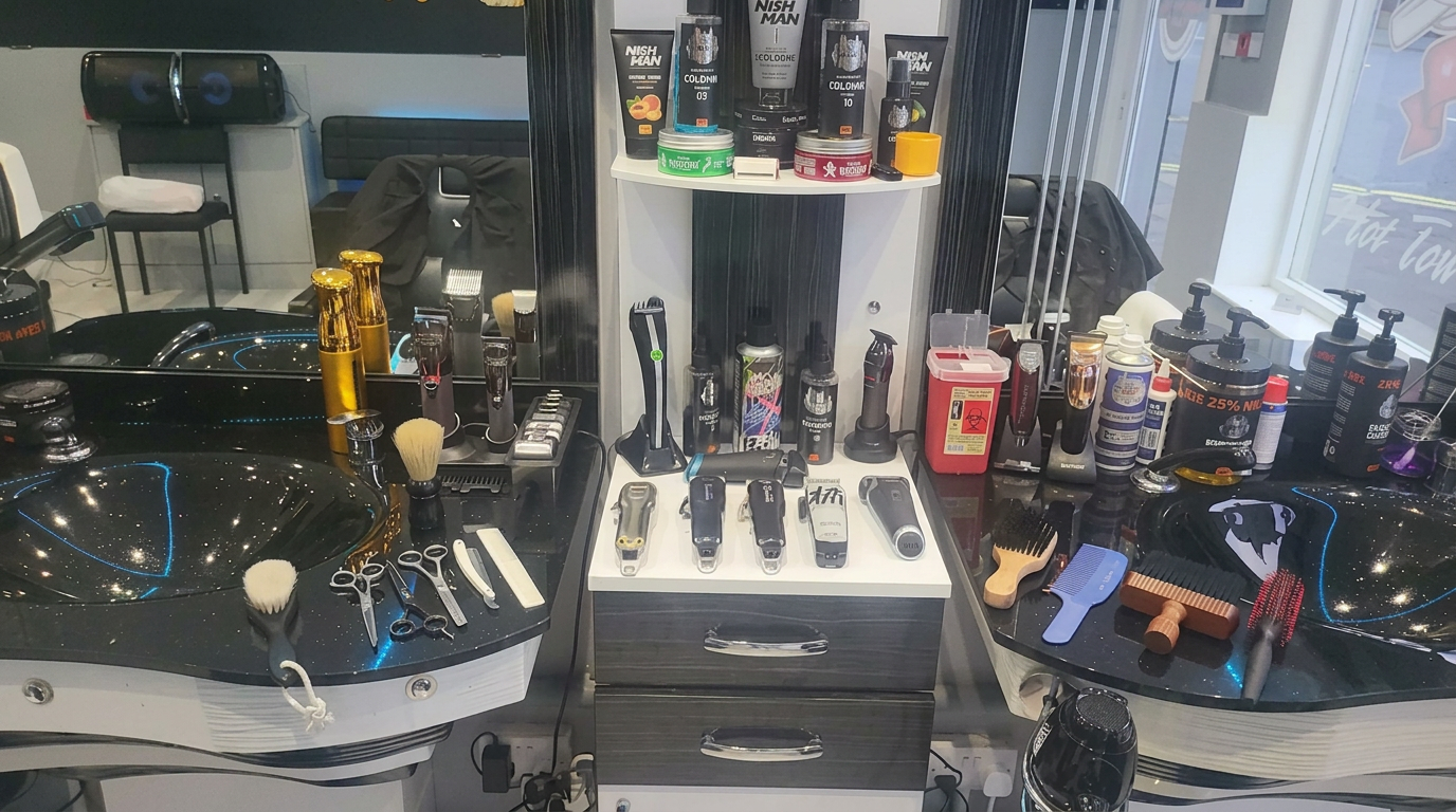 Viking Barber interior
