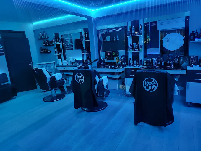 Interior of Viking Barber Belfast